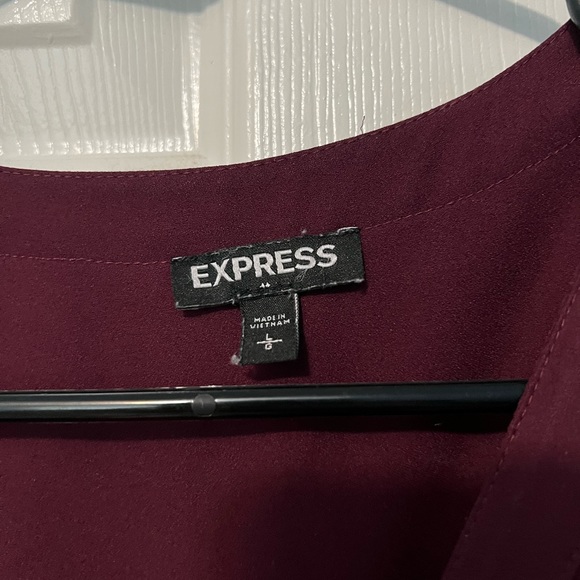 Express Maroon Dress - Picture 4 of 5